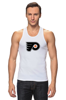 Заказать майку в Москве. Майка классическая Philadelphia Flyers / NHL USA от KinoArt - готовые дизайны и нанесение принтов.