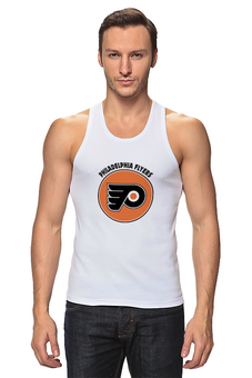 Заказать майку в Москве. Майка классическая Philadelphia Flyers от kspsshop - готовые дизайны и нанесение принтов.