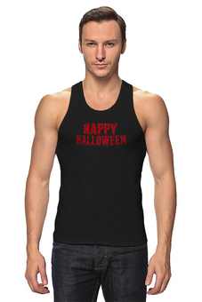 Заказать майку в Москве. Майка классическая Happy Halloween от CoolDesign - готовые дизайны и нанесение принтов.