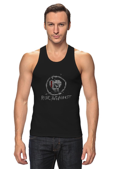Заказать майку в Москве. Майка классическая Rise Against - logo от Денис - готовые дизайны и нанесение принтов.