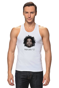 Заказать майку в Москве. Майка классическая Marcelo 12 от madridistastore - готовые дизайны и нанесение принтов.