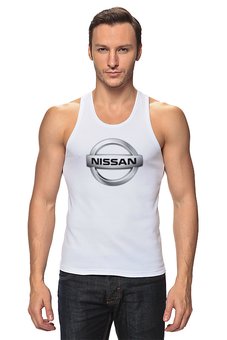 Заказать майку в Москве. Майка классическая NISSAN  от DESIGNER   - готовые дизайны и нанесение принтов.