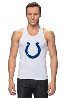 Заказать майку в Москве. Майка классическая Indianapolis Colts от dobryidesign - готовые дизайны и нанесение принтов.