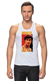 Заказать майку в Москве. Майка классическая Bruce Lee от Leichenwagen - готовые дизайны и нанесение принтов.