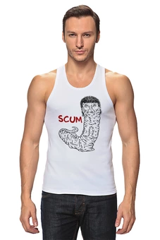 Заказать майку в Москве. Майка классическая Scum art от Leichenwagen - готовые дизайны и нанесение принтов.