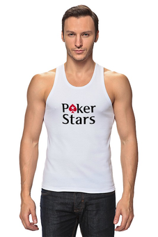 Заказать майку в Москве. Майка классическая PokerStars от YellowCloverShop - готовые дизайны и нанесение принтов.