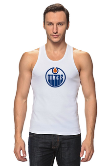 Заказать майку в Москве. Майка классическая Edmonton Oilers / NHL Canada от KinoArt - готовые дизайны и нанесение принтов.