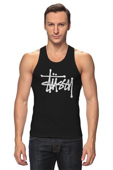 Заказать майку в Москве. Майка классическая Stussy от DESIGNER   - готовые дизайны и нанесение принтов.