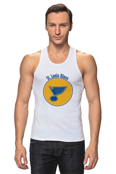 Заказать майку в Москве. Майка классическая St. Louis Blues  от kspsshop - готовые дизайны и нанесение принтов.