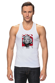 Заказать майку в Москве. Майка классическая Мэрилин Монро (Marilyn Monroe)  от coolmag - готовые дизайны и нанесение принтов.