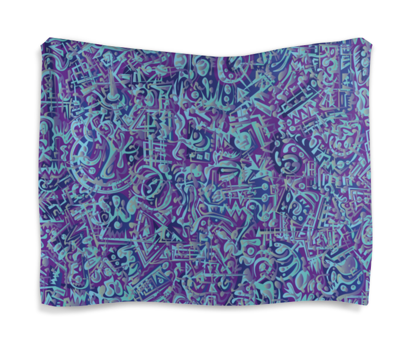 цена Printio Гобелен 180х145 Голубое в фиолетовом