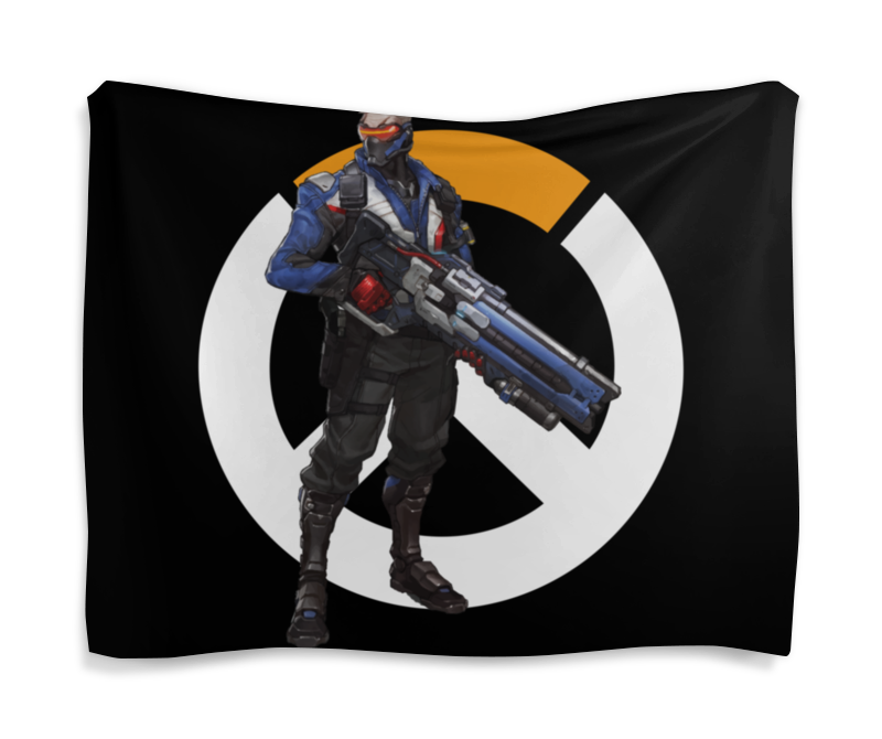 Printio Гобелен 180х145 Overwatch soldier 76 / овервотч солдат 76 printio обложка для паспорта overwatch soldier 76 овервотч солдат 76