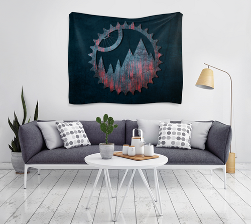 Заказать гобелен в Москве. Гобелен 180х145 Logo MTB от oneredfoxstore@gmail.com - готовые дизайны и нанесение принтов.