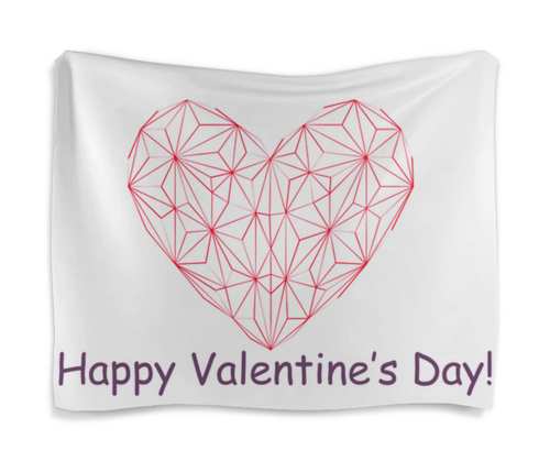 Заказать гобелен в Москве. Гобелен 180х145  Low Poly Heart  от natulia_hatulia@yahoo.com - готовые дизайны и нанесение принтов.