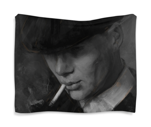 Заказать гобелен в Москве. Гобелен 180х145 Tommy Shelby - Острые козырьки от Дана Столыпина - готовые дизайны и нанесение принтов.