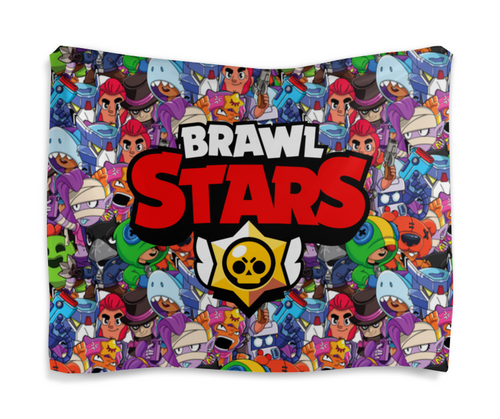 Заказать гобелен в Москве. Гобелен 180х145 BRAWL STARS от geekbox - готовые дизайны и нанесение принтов.