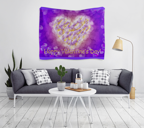 Заказать гобелен в Москве. Гобелен 180х145  Low Poly Heart  от natulia_hatulia@yahoo.com - готовые дизайны и нанесение принтов.