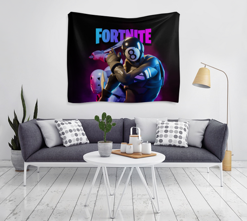 Заказать гобелен в Москве. Гобелен 180х145 FORTNITE от geekbox - готовые дизайны и нанесение принтов.