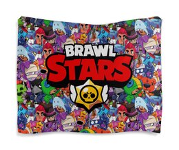 Заказать гобелен в Москве. Гобелен 180х145 BRAWL STARS от geekbox - готовые дизайны и нанесение принтов.