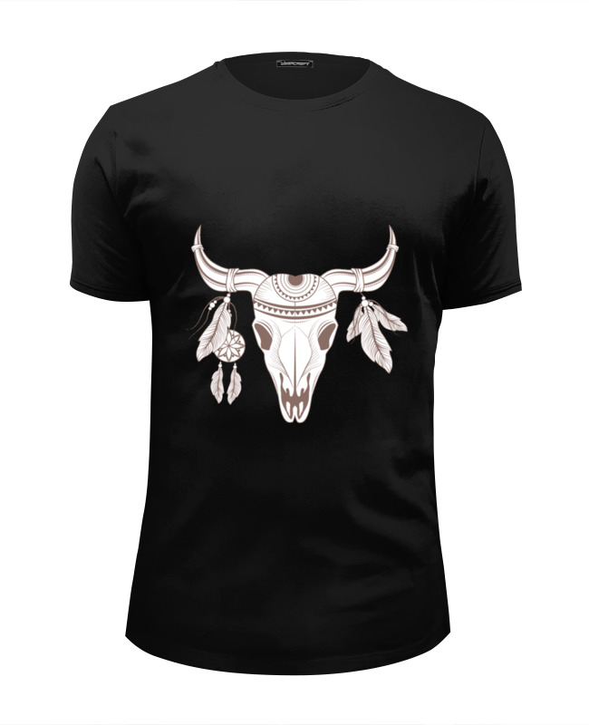 Printio Футболка Wearcraft Premium Slim Fit Бохо бык