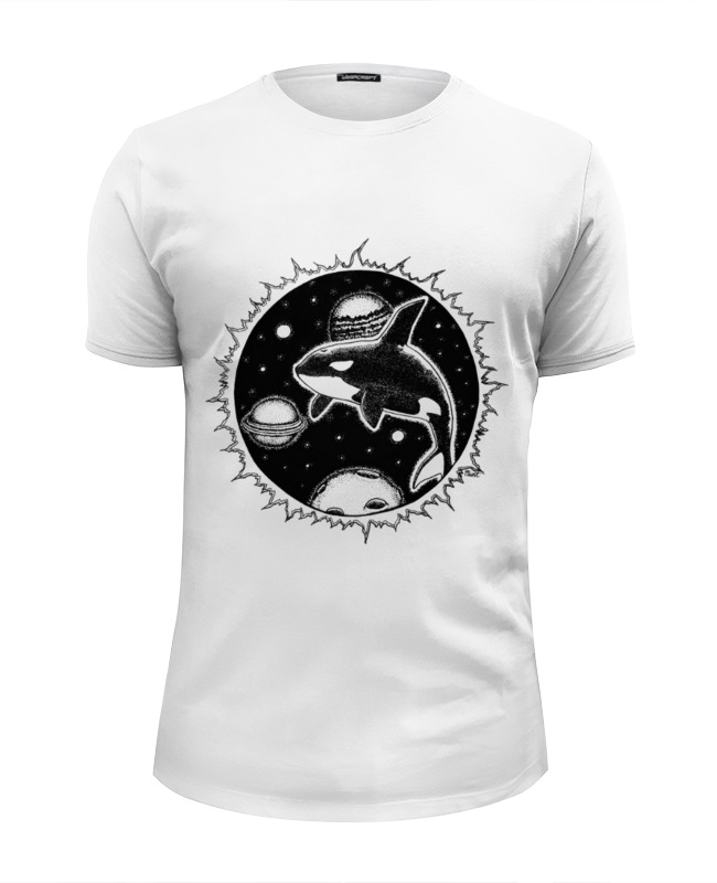 Printio Футболка Wearcraft Premium Slim Fit Космос кит планеты printio футболка для собак космос кит планеты
