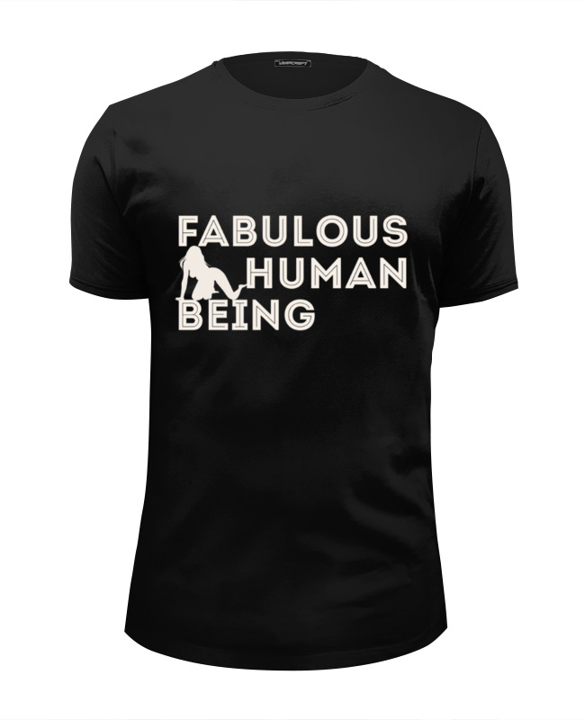 Printio Футболка Wearcraft Premium Slim Fit fabulous human being printio футболка wearcraft premium slim fit garage rock band fabulous human being