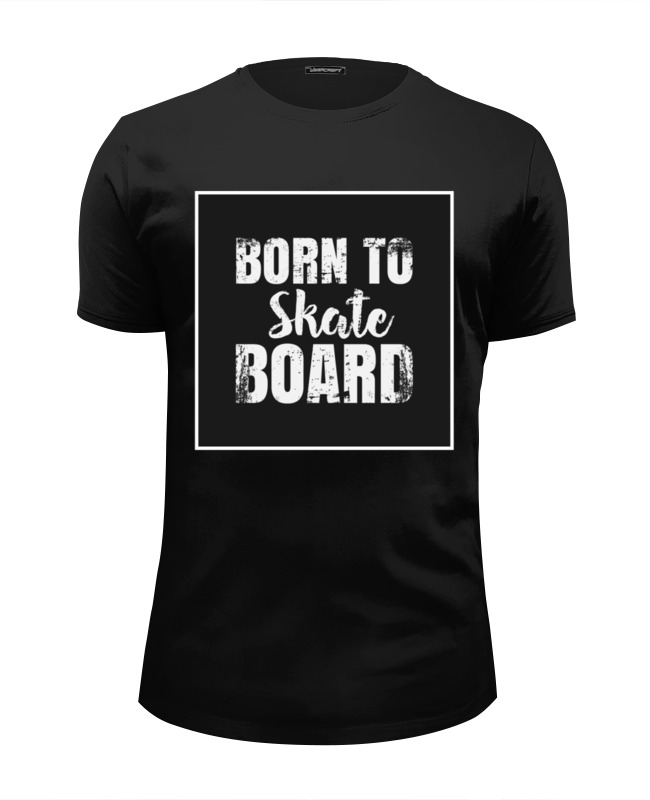 цена Printio Футболка Wearcraft Premium Slim Fit Born to skate board
