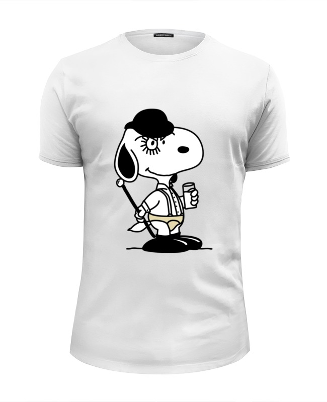 Printio Футболка Wearcraft Premium Slim Fit Снупи (заводной апельсин) женская футболка бигль s белый
