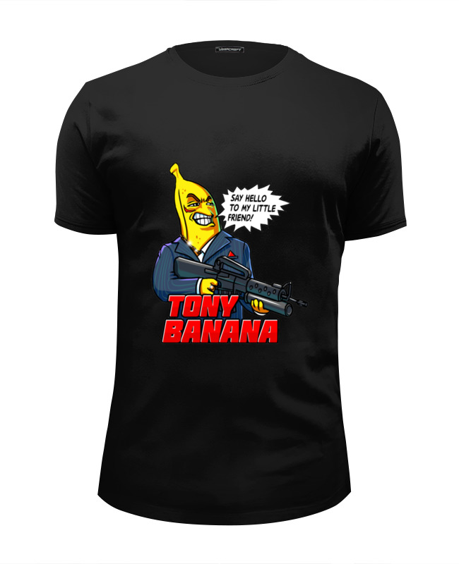 Printio Футболка Wearcraft Premium Slim Fit Tony banana