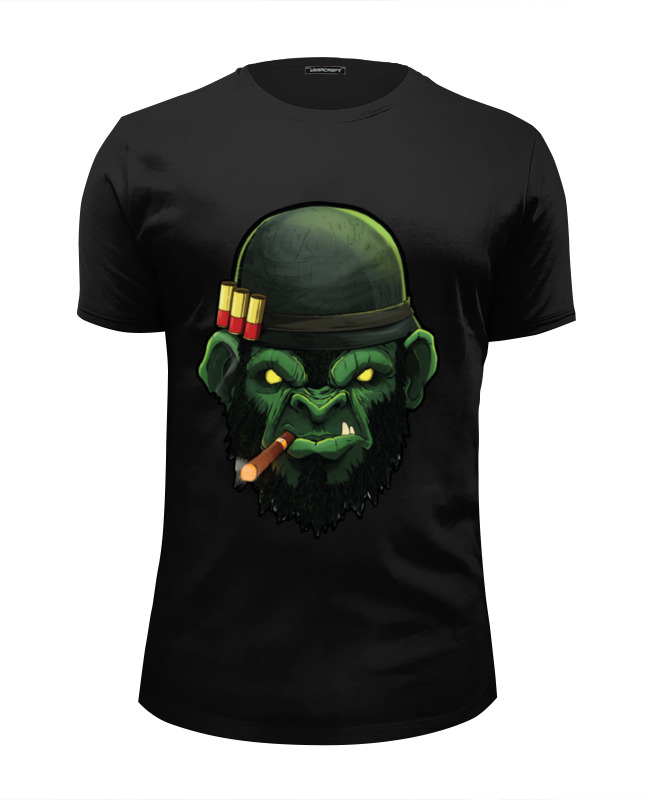 Printio Футболка Wearcraft Premium Slim Fit War monkey/обезьяна printio футболка wearcraft premium war monkey обезьяна