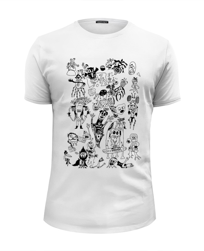 Printio Футболка Wearcraft Premium Slim Fit Монстрики 2