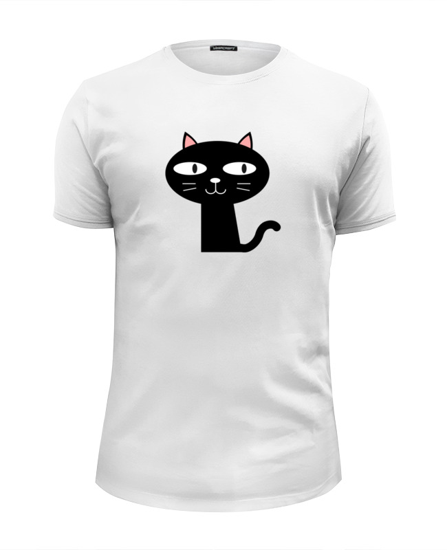 Printio Футболка Wearcraft Premium Slim Fit Черный котик