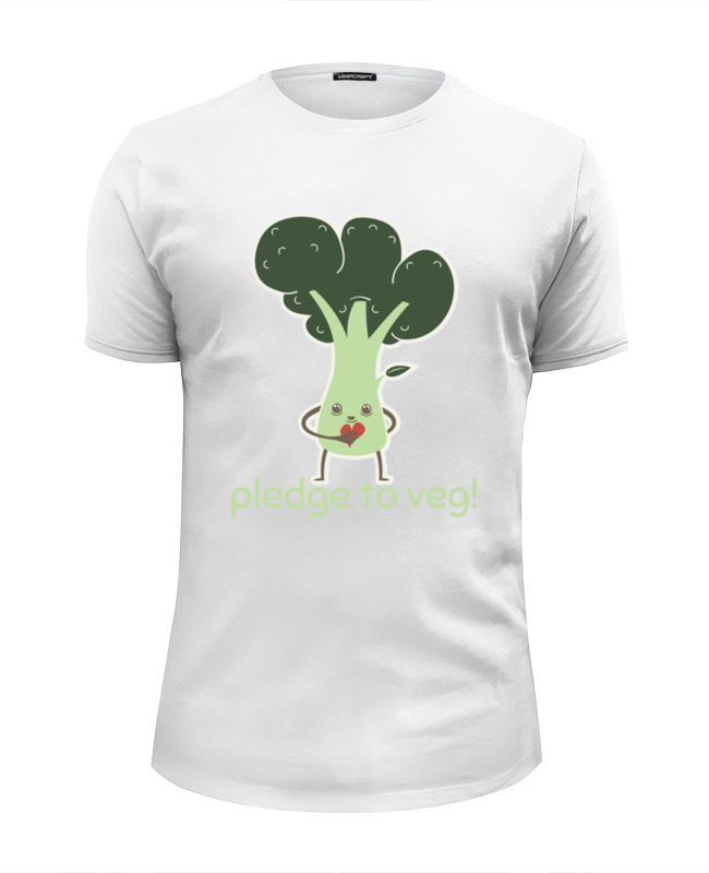 Printio Футболка Wearcraft Premium Slim Fit Pledge to veg printio футболка классическая pledge to veg