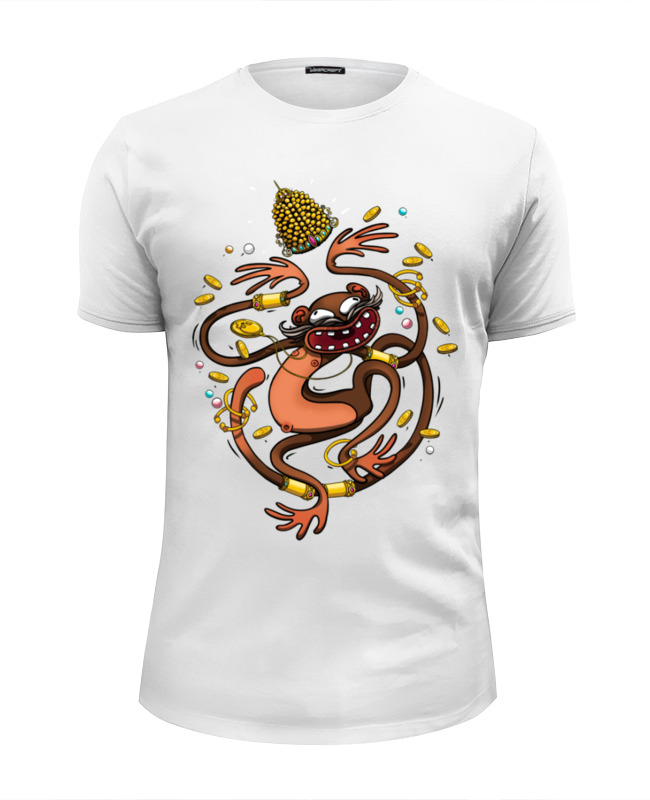 Printio Футболка Wearcraft Premium Slim Fit Обезьяна император