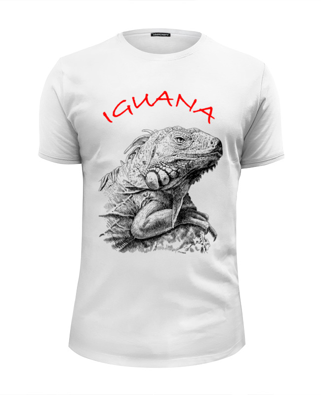 Printio Футболка Wearcraft Premium Slim Fit ⚠ iguana ⚠
