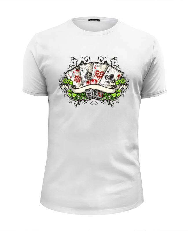 Printio Футболка Wearcraft Premium Slim Fit ♣тузы♠