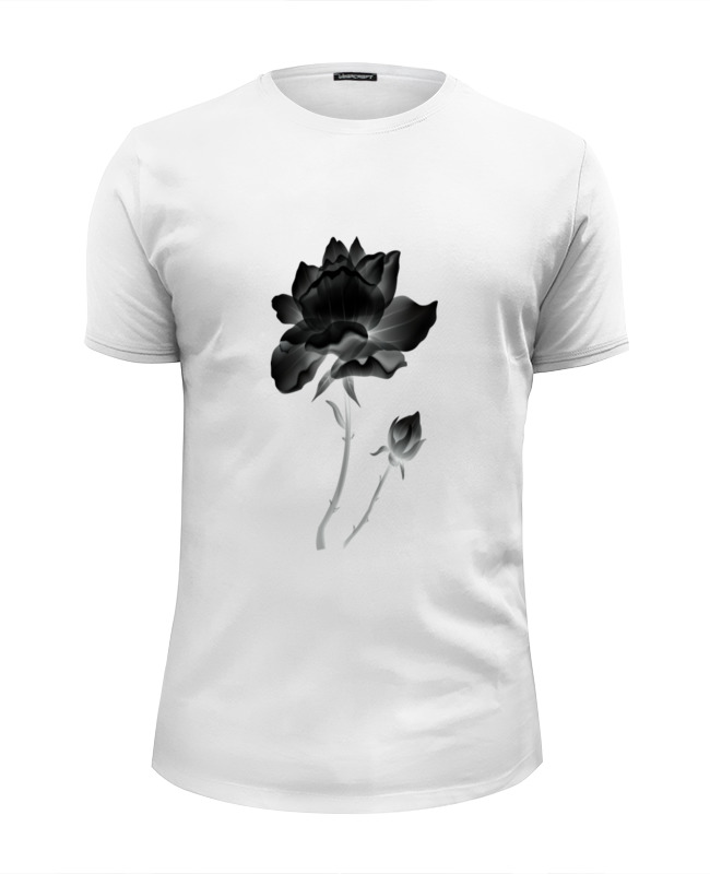 Printio Футболка Wearcraft Premium Slim Fit Черная роза футболка женская mf plus size цветы космическая роза 4xl