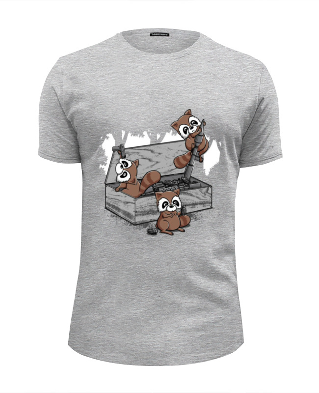 Printio Футболка Wearcraft Premium Slim Fit Raccoon terrorist printio футболка классическая raccoon terrorist