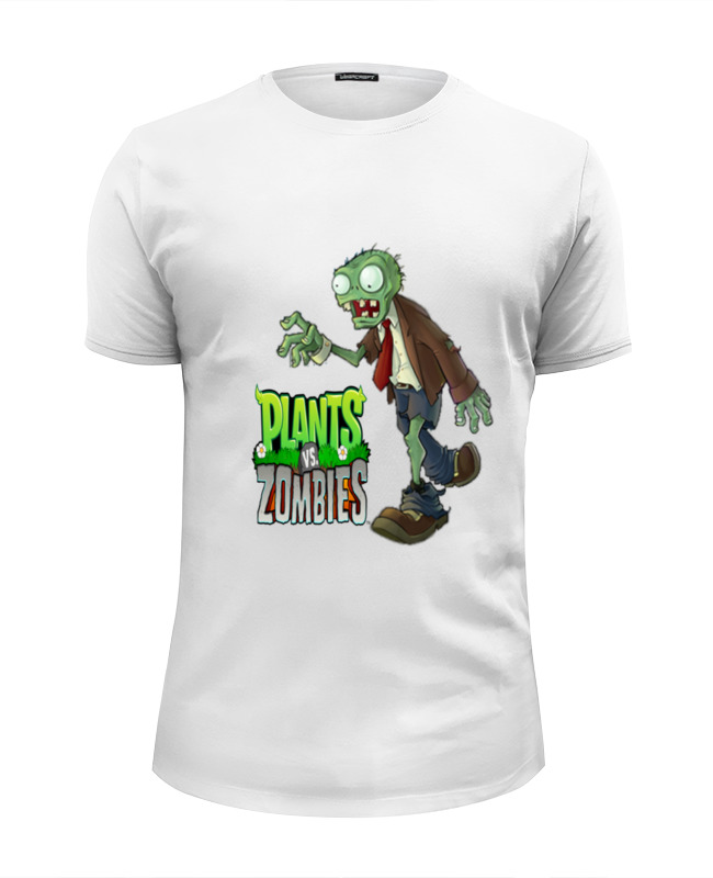 Printio Футболка Wearcraft Premium Slim Fit Plants vs zombies