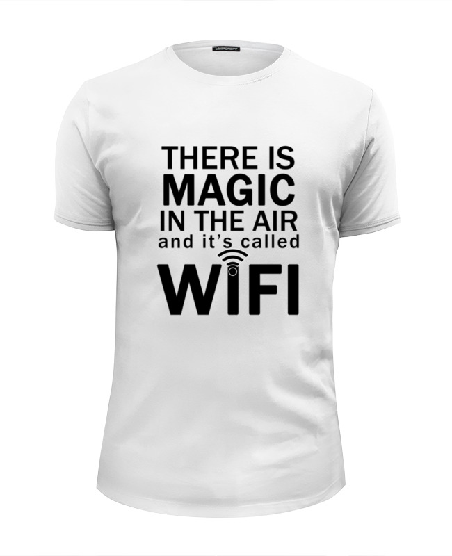 printio футболка wearcraft premium slim fit true is the best policy Printio Футболка Wearcraft Premium Slim Fit Wifi magic (1)