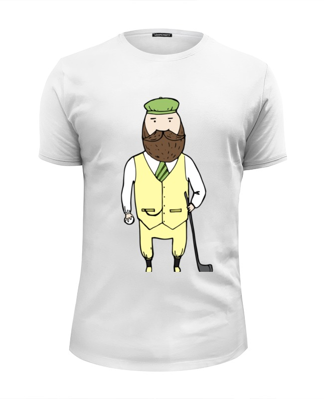 Printio Футболка Wearcraft Premium Slim Fit Джентльмен с клюшкой для гольфа printio футболка wearcraft premium slim fit джентльмен с клюшкой для гольфа