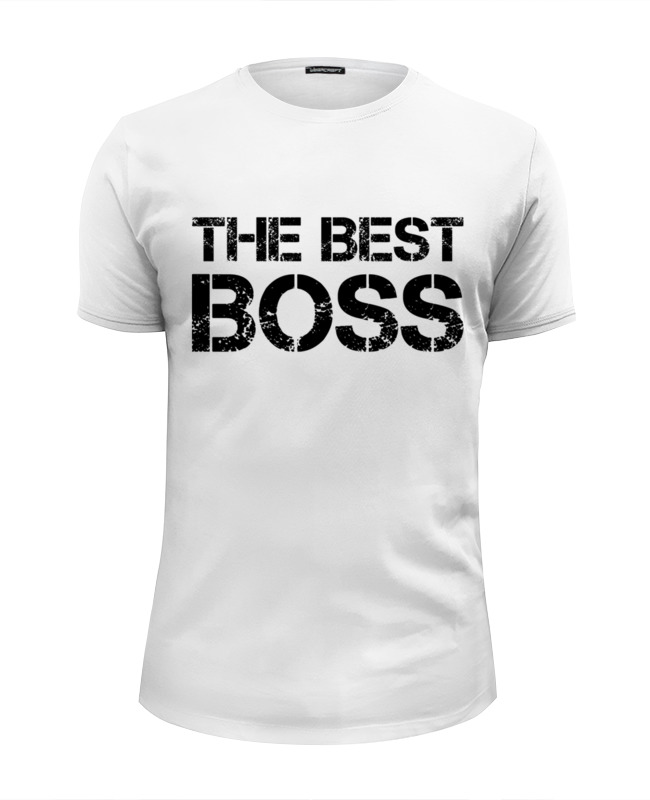 Printio Футболка Wearcraft Premium Slim Fit The best boss ever printio футболка wearcraft premium slim fit the best boss with crown
