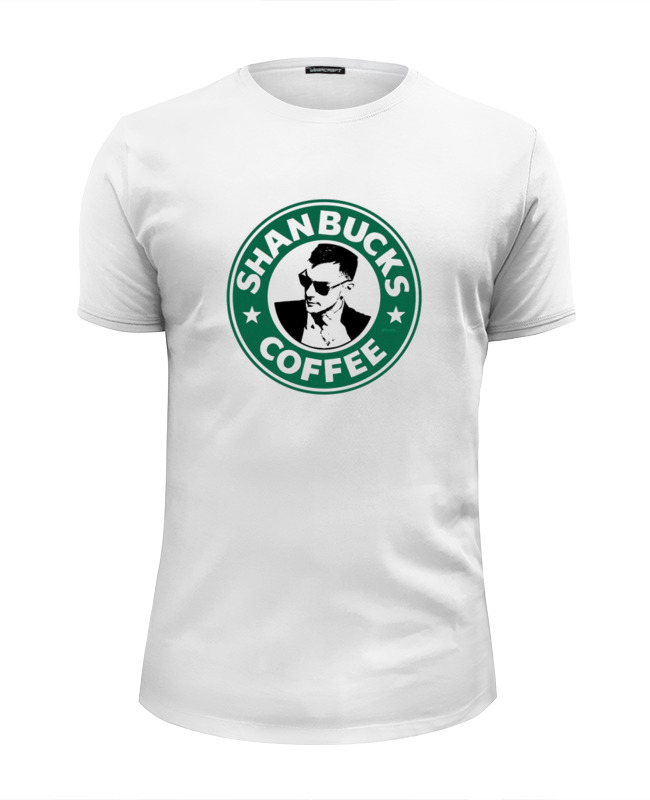 printio футболка wearcraft premium slim fit кофе для мозга Printio Футболка Wearcraft Premium Slim Fit Shanbucks coffee