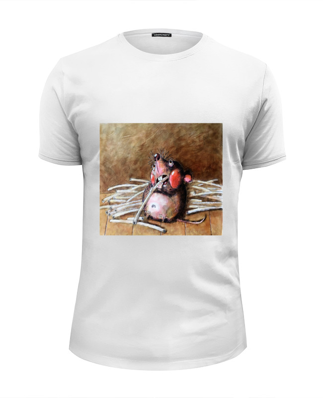 Printio Футболка Wearcraft Premium Slim Fit Обед толстой мышки