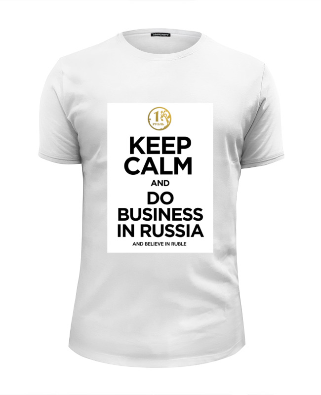 Printio Футболка Wearcraft Premium Slim Fit Keep calm by kkaravaev.ru