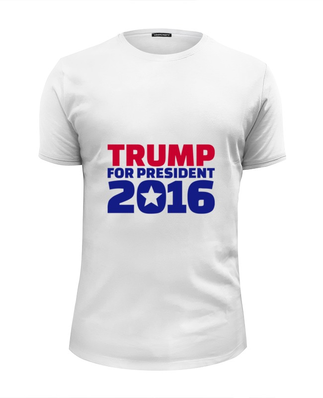 printio футболка классическая trump for president Printio Футболка Wearcraft Premium Slim Fit Trump for president