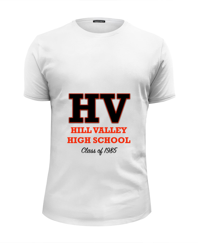 Printio Футболка Wearcraft Premium Slim Fit Hill valley high school'85