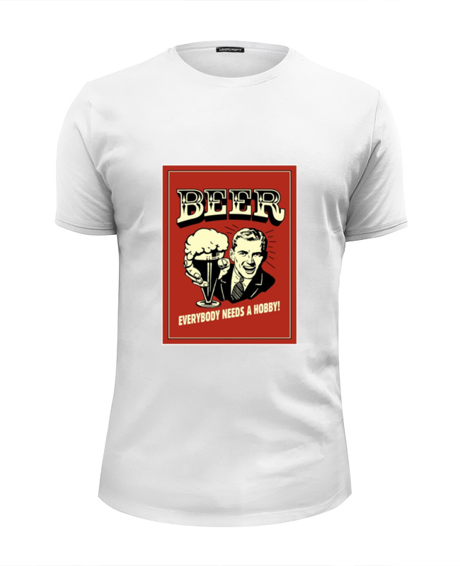 Printio Футболка Wearcraft Premium Slim Fit Пиво! printio футболка wearcraft premium slim fit я люблю пиво i love beer
