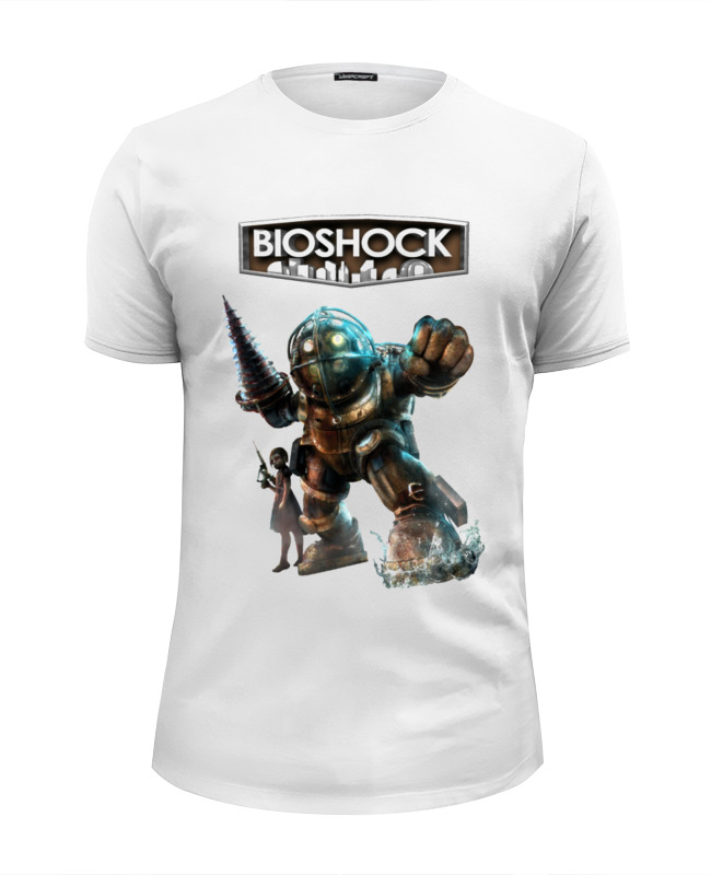 Printio Футболка Wearcraft Premium Slim Fit Bioshock (logo) printio футболка wearcraft premium slim fit roosevelt white t shirt