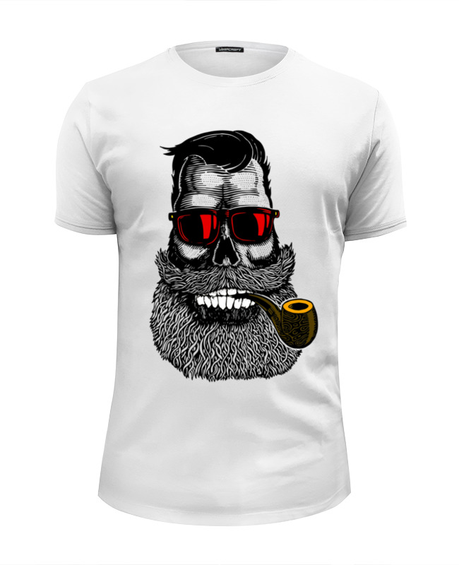 Printio Футболка Wearcraft Premium Slim Fit Череп в очках